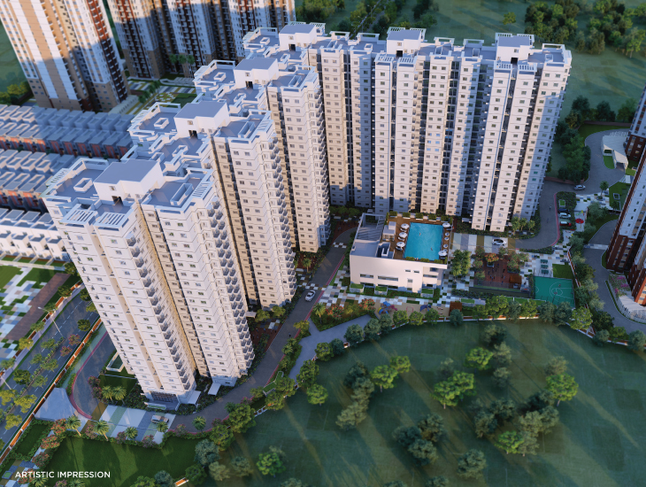 Shriram 122 West Project Aerial Overview